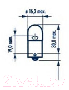 Изображение товара Комплект автомобильных ламп Narva 17326 (2шт, блистер)