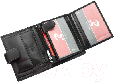 Портмоне Cedar Ronaldo N4L-VT RFID (черный/красный)