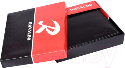 Портмоне Cedar Ronaldo N01-VT RFID (черный/красный)