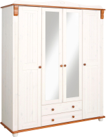 Шкаф Dipriz Adele 4 дв / Д.7275.1 (белый воск/черри) - 