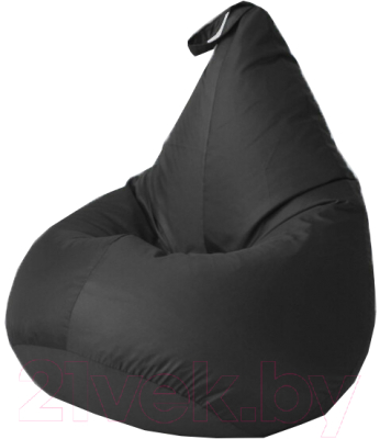 Бескаркасное кресло Kreslomeshki Груша-Капля XL / GK-125x85-CH (черный)