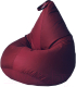 Бескаркасное кресло Kreslomeshki Груша-Капля XXL / GK-135x100-BO (бордо) - 