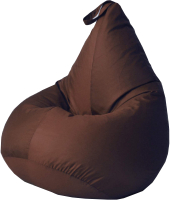 Бескаркасное кресло Kreslomeshki Груша-Капля XXL / GK-135x100-SH (шоколад) - 