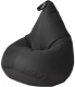 Бескаркасное кресло Kreslomeshki Груша-Капля XXL / GK-135x100-CH (черный) - 