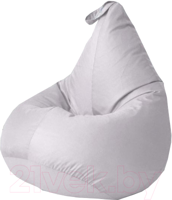 Бескаркасное кресло Kreslomeshki Груша-Капля XXL / GK-135x100-S (серебро)