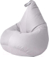 Бескаркасное кресло Kreslomeshki Груша-Капля XXL / GK-135x100-S (серебро) - 
