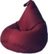 Бескаркасное кресло Kreslomeshki Груша-Капля XXXL / GK-150x110-BO (бордо) - 