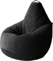Бескаркасное кресло Kreslomeshki Груша XL / GV-120x85-CH (черный) - 