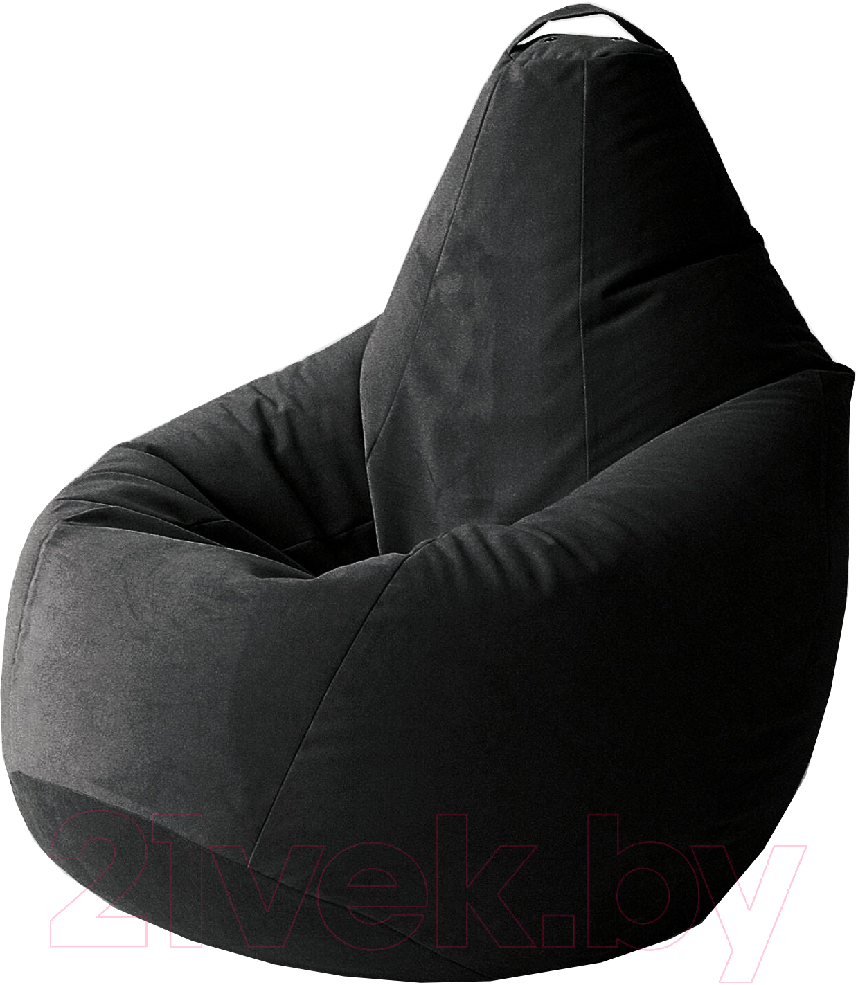 Кресло-мешок Kreslomeshki Груша XL / GV-120x85-CH (черный)