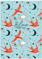 

Записная книжка BG, Pattern blue / ББ6и64_лг 10020