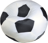 Бескаркасное кресло Kreslomeshki Мяч XXL / MXL-90-BCH (бело-черный) - 