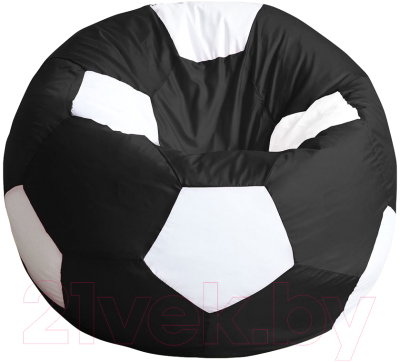 Бескаркасное кресло Kreslomeshki Мяч XXL / MXL-90-CHB (черно-белый)