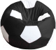 Бескаркасное кресло Kreslomeshki Мяч XXL / MXL-90-CHB (черно-белый) - 
