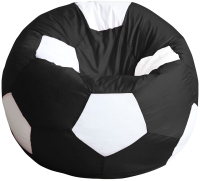 Бескаркасное кресло Kreslomeshki Мяч XXXL / MXL-100-CHB (черно-белый) - 