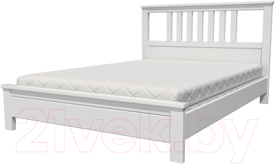 Каркас кровати Bravo Мебель Лаура 160x200 (белый античный)