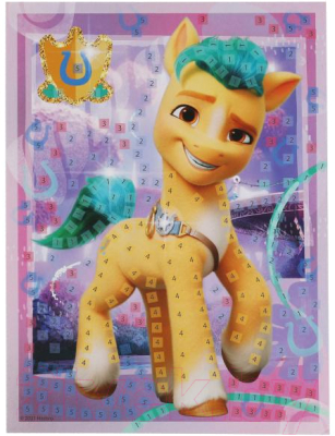 Изображение товара Набор для творчества MultiArt Мой маленький пони. Аппликация Мягкая мозаика / 100GLIT-APM-MLP1