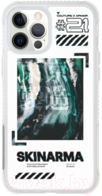 Чехол-накладка Skinarma Gazo для iPhone 12/12 Pro (белый)