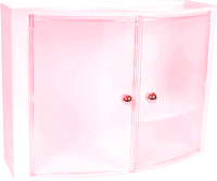 Шкаф для ванной Primanova M-08403 (розовый) - 