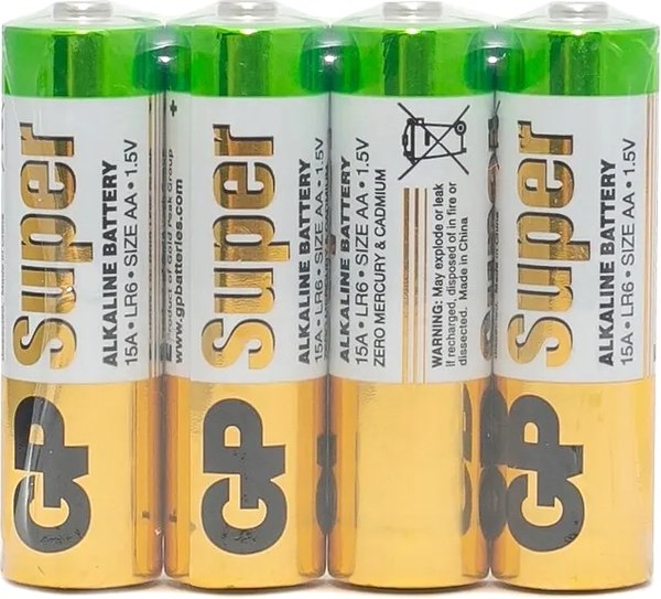 Комплект батареек GP Batteries Super Alkaline АА / GP 15ARS-2SB4 (4шт)