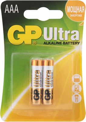 

Комплект батареек, Ultra Alkaline ААА / GP 24AU-CR2 Ultra