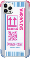 Чехол-накладка Skinarma Kozutsumi для iPhone 12 Pro Max (розовый/белый) - 