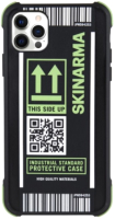 Чехол-накладка Skinarma Kozutsumi для iPhone 12 Pro Max (черный/зеленый) - 
