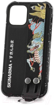 Чехол-накладка Skinarma Shinwa Beruto для iPhone 12 Pro Max (лазурный дракон)