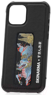 Чехол-накладка Skinarma Shinwa Sutando для iPhone 12/12 Pro (лазурный дракон)