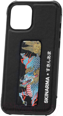 Чехол-накладка Skinarma Shinwa Sutando для iPhone 12 Pro Max (лазурный дракон)