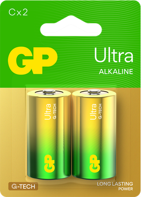 Комплект батареек GP Batteries Ultra Alkaline C / GP 14AU-2CR2 (2шт) - 