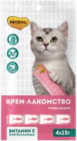 Лакомство для кошек Мнямс Крем-лакомство с тунцом Кацуо / 703805 (4x15г) - 