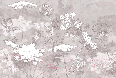 Фотообои листовые Vimala Полевые цветы 2 (270x400)