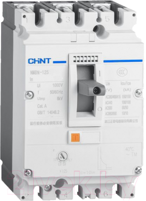 Выключатель автоматический Chint NM8N-125S TM 3P 125А 50кА / 271590