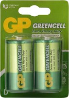 Комплект батареек GP Batteries GreenCell 13G D / GP 13G-2CR2 (2шт) - 