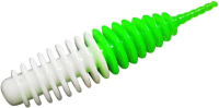 Мягкая приманка Trout Bait Jumbo 65 Сыр COL.15 (White/Green) - 