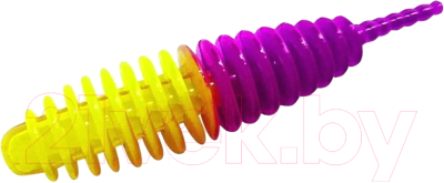 Изображение товара Мягкая приманка Trout Bait Jumbo 65 Сыр COL.29 (Lemon/Purple)