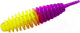 Миниатюра изображения товара Мягкая приманка Trout Bait Jumbo 65 Сыр COL.29 (Lemon/Purple)