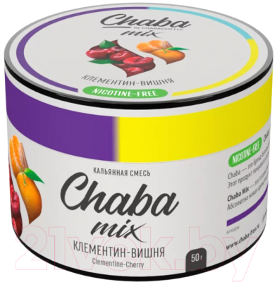 Смесь для кальяна Chaba Clementine-Cherry Nicotine Free / 781 (50г)