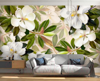 Фотообои листовые Vimala Южные цветы (270x400)