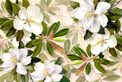 Фотообои листовые Vimala Южные цветы (270x400)