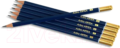 Набор простых карандашей Astra Artea / 206118001 (6шт)