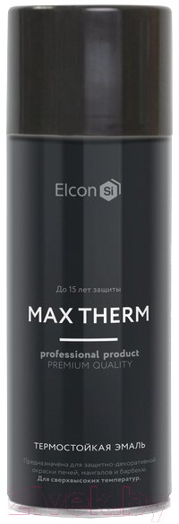 Эмаль Elcon Термостойкая до 700C (520мл, красно-коричневый) — фото 1
