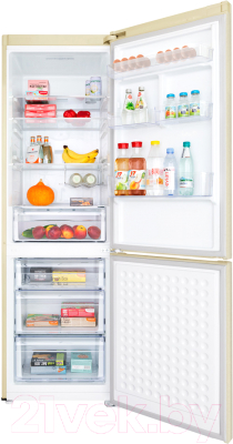 Холодильник с морозильником Maunfeld MFF 195NFBG10
