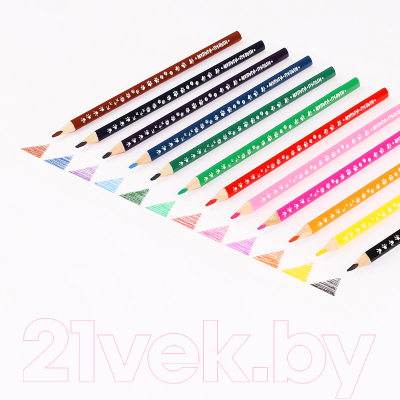 Изображение товара Набор цветных карандашей Мульти-пульти Енот-следопыт / CP_20537 (12цв)