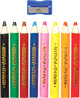 Изображение товара Набор цветных карандашей Мульти-пульти Мои первые цветные карандаши / CP_29290 (8цв)