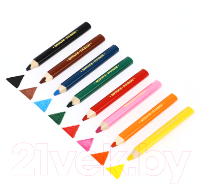 Изображение товара Набор цветных карандашей Мульти-пульти Мои первые цветные карандаши / CP_29290 (8цв)