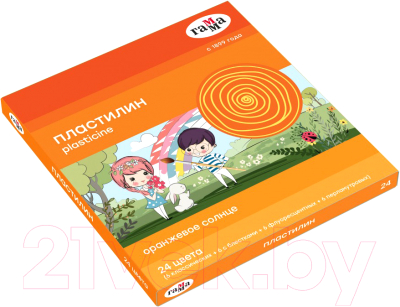 Изображение товара Пластилин ГАММА Оранжевое солнце / 130520207 (24цв)