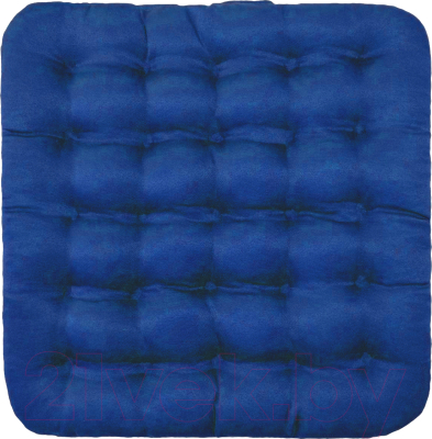 Подушка на стул Smart Textile Уют с завязками 40x40 / T429 (лузга гречихи, синий)