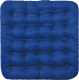Подушка на стул Smart Textile Уют с завязками 40x40 / T429 (лузга гречихи, синий) - 