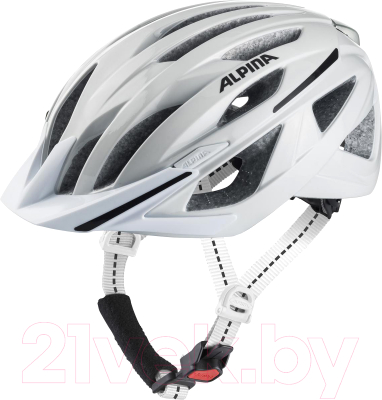 Защитный шлем Alpina Sports Haga / A9742-31 (р-р 51-56, белый глянцевый)